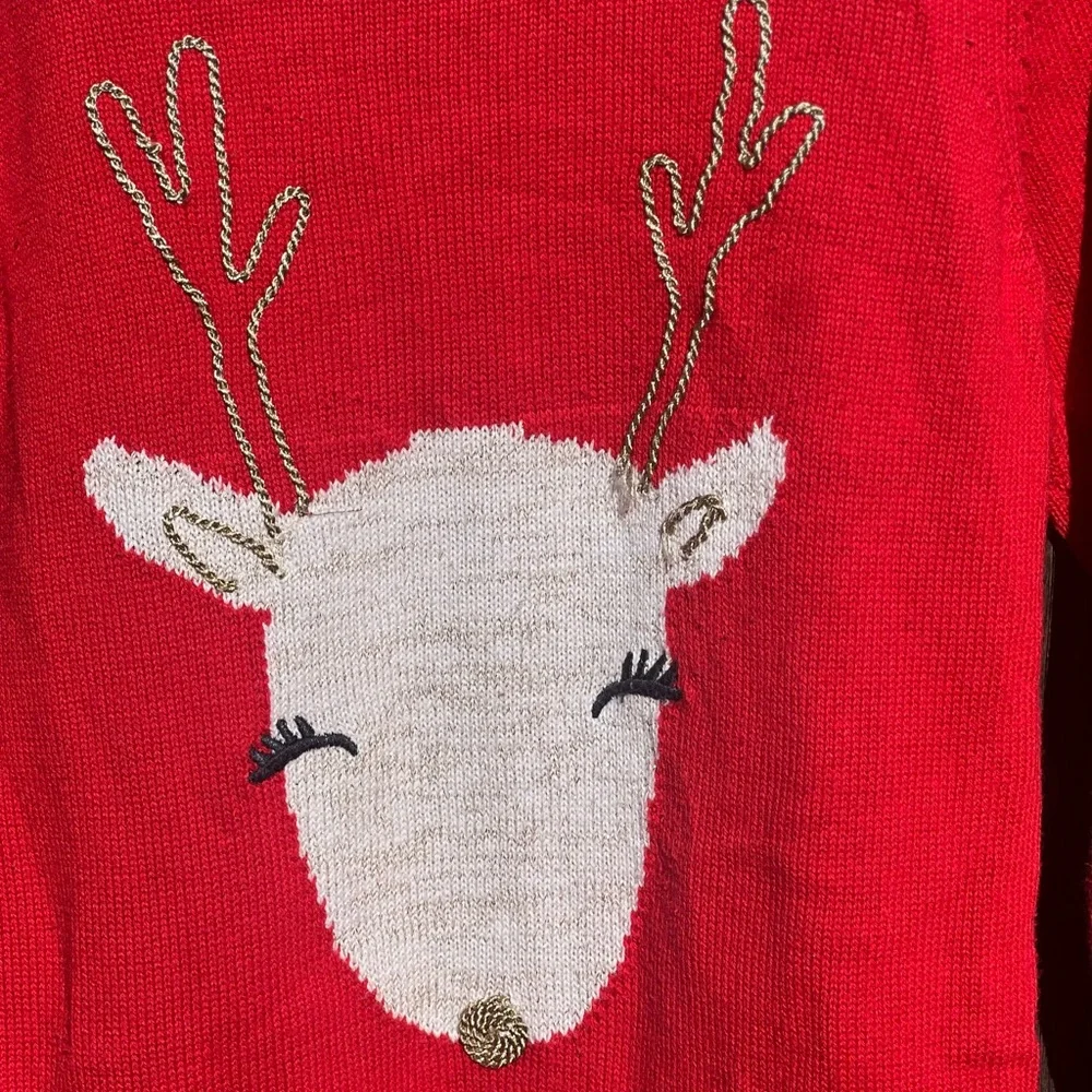 Gymboree Reindeer Holiday Sweater Dress